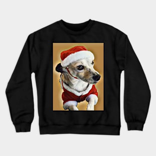 Santa Puppy Crewneck Sweatshirt